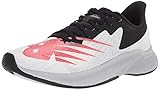 New Balance mens Fuelcell Prism V1 Running Shoe, White/Neo Flame, 11.5 US