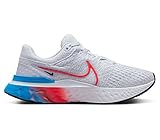 Nike React Infinity Run Flyknit 3 Women's Road Running Shoes (us_Footwear_Size_System, Adult, Women, Numeric, Medium, Numeric_8) Grey/Red/Blue